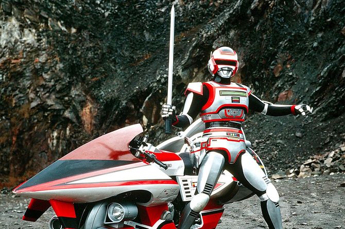 かつてブラジルで視聴率15%に達した「巨獣特捜ジャスピオン」のワンシーン