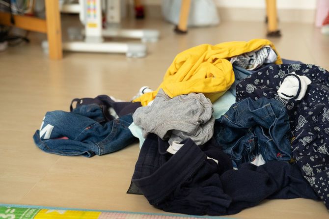 脱ぎっぱなしtの洋服