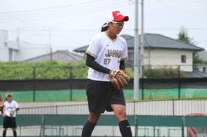 後藤希友選手の好投は金メダル獲得の大きな力になった。写真＝日本ソフトボール協会提供