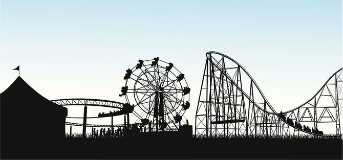 遊園地のアトラクション