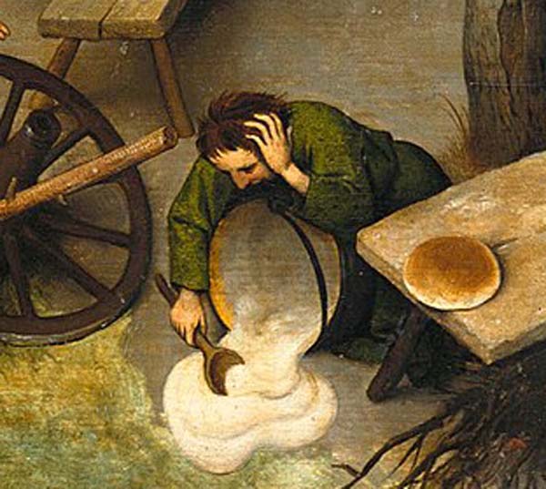 ピーテル・ブリューゲルの「ネーデルラントの諺」より