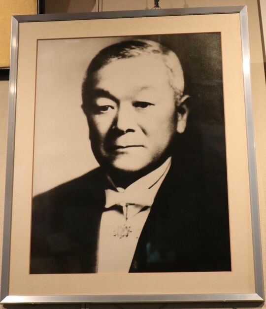 内藤湖南（1866〜1934）。鹿角市先人顕彰館にて安田撮影。