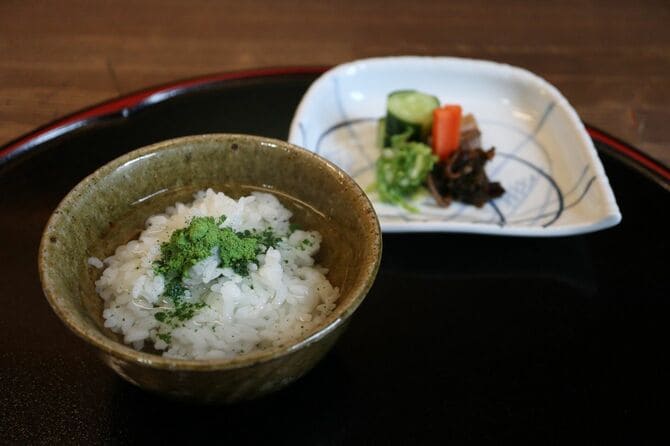 京都の茶漬けと漬物