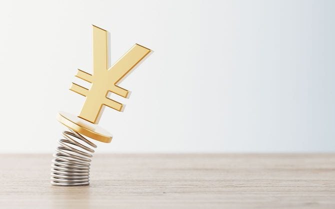 傾いている円マーク