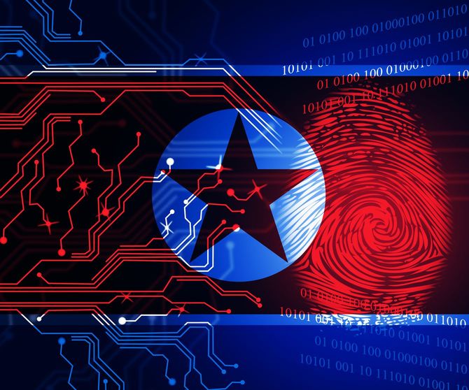北朝鮮のサイバー攻撃リスクのイメージ