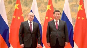 ロシアの大統領プーチン（左）と北京にて（2022年）