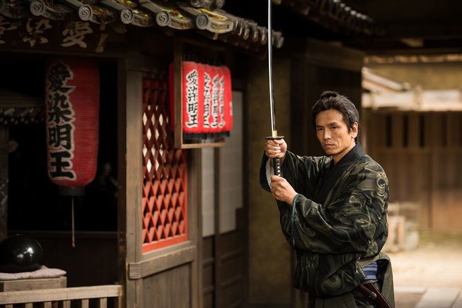 伝統的な日本のサムライ 浪人