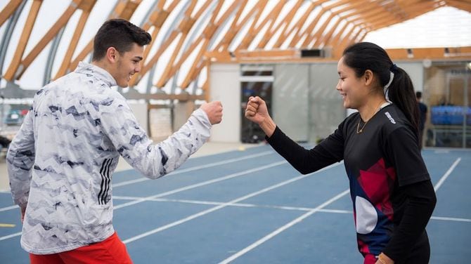 新豊洲Brilliaランニングスタジアムにて