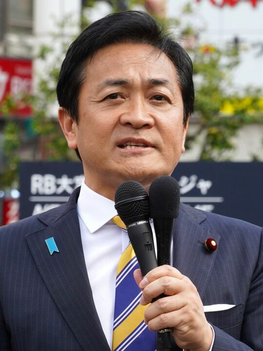 大宮駅前で街頭演説をする玉木雄一郎氏