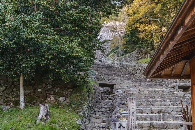安土城跡の風景