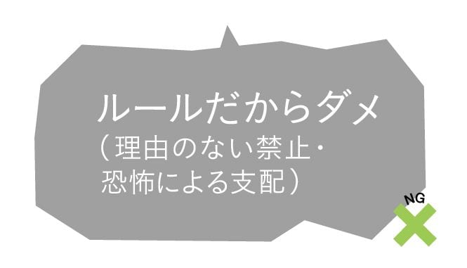 NGワード編「ルールだからダメ」