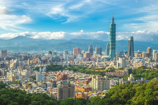 台湾の首都台北市の風景