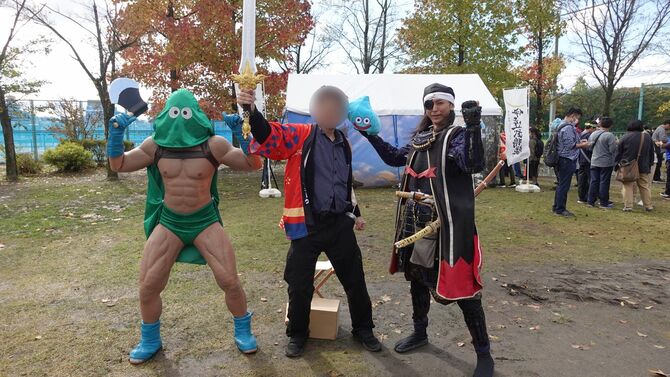 最終スポットでは伊達政宗・カンダタと記念撮影