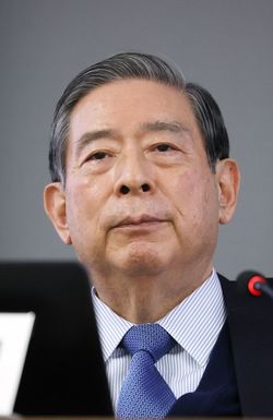 北尾吉孝（きたお・よしたか）SBIホールディングス代表取締役社長（＝2021年1月29日、決算説明会。東京都港区）