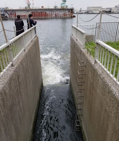 浄化された下水は横浜の海に流される