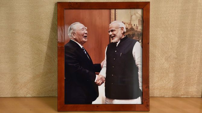 モディさん（ナレンドラ・モディ首相）とツーショット