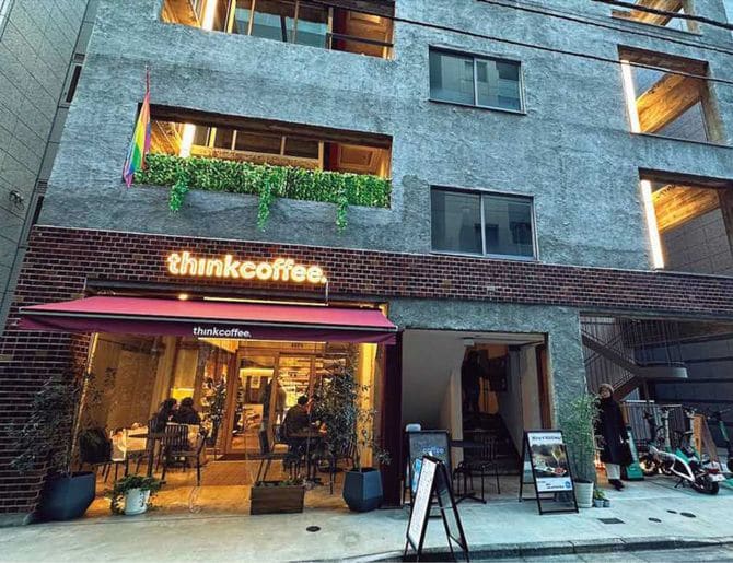 東京・神田にある think coffee。