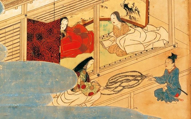 『山王霊験記』より、金貸しの様子