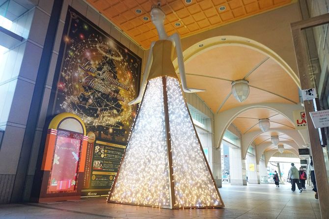 名鉄グランドホテル前にある名古屋名物「ナナちゃん」。再開発でナナちゃんの次の行き先もまだ決まっていない