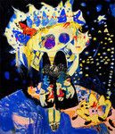澤登丈夫コレクションから、はまぐちさくらこの作品。1981年京都生まれの若手ながら、来年2月から大阪の国立国際美術館で開催される新築移転5周年記念展「現代日本の絵画」に参加予定。