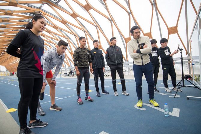 新豊洲Brilliaランニングスタジアムにて