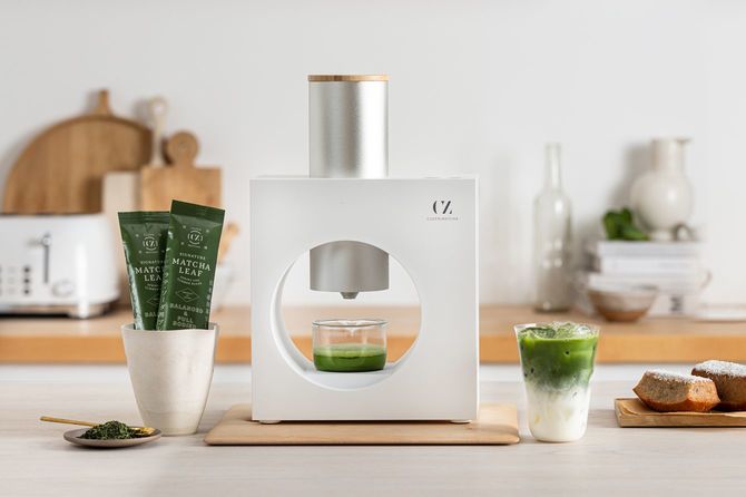 シンプルなデザインの抹茶マシン「CUZEN MATCHA（空禅抹茶）」