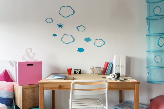 心地の良い学習机まわり