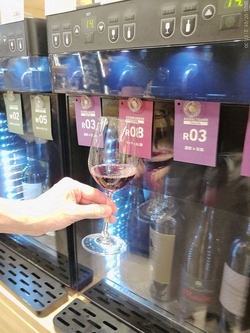 ワインも飲める。カウンターでコインを買い、それを入れるとワインが出てくる