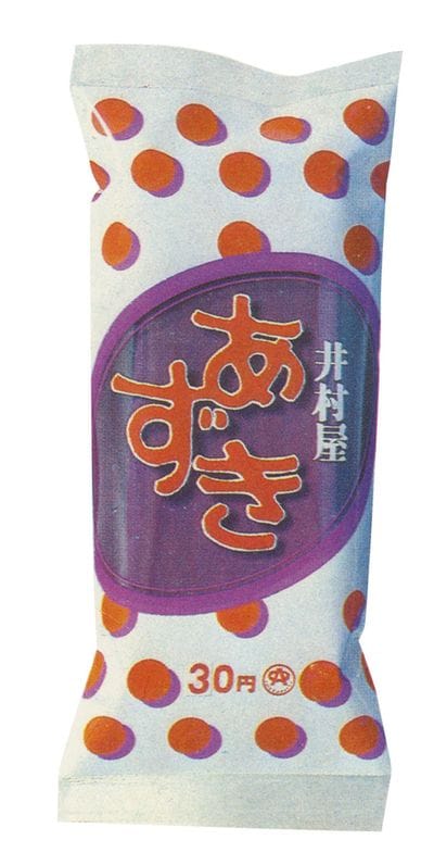 初代あずきバー。現在よりも砂糖や塩の含有量が多いため柔らかく、色も濃かったという