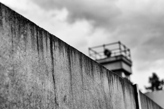 ベルリンの壁と見張り台