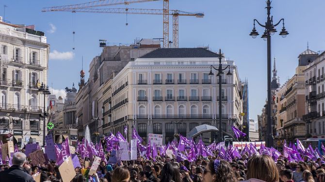 国際女性デーの様子　スペイン・マドリッド