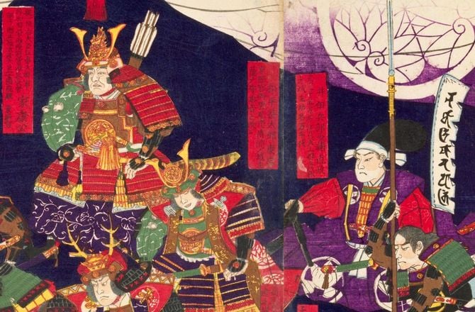 図版=永嶌孟斎「徳川家十六善神肖像図」(部分)