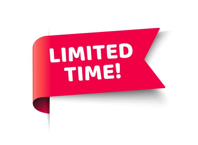 LIMITED TIMEと書かれたイラスト