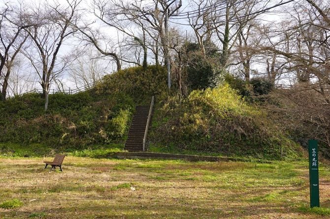 宮部継潤が豊岡のまちの基礎を築いたとされる。兵庫県豊岡市にある神武山公園（豊岡城）。