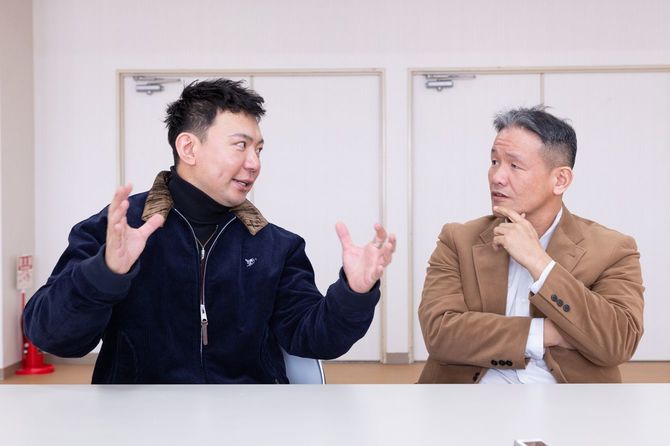 白金監督と脚本家・港岳彦さん