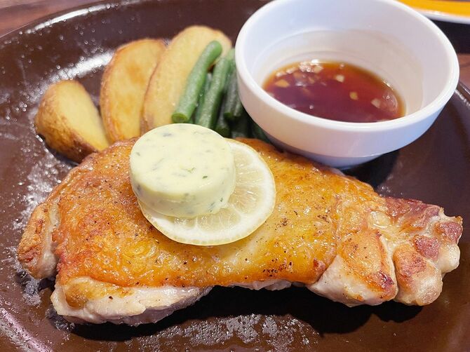 鉄板グリルチキンステーキ