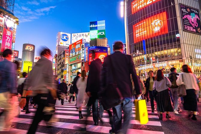 渋谷駅前・スクランブル交差点