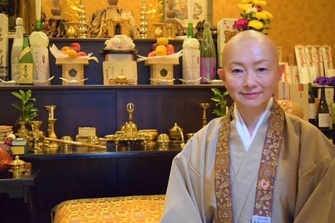 天台宗照諦山心月院尋清寺の住職、髙橋美清さん