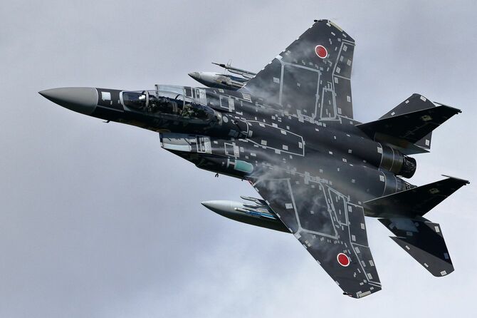 航空自衛隊の主力戦闘機として活躍するF-15