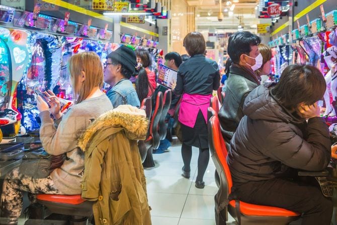 2014年2月3日、新宿のパチンコ店