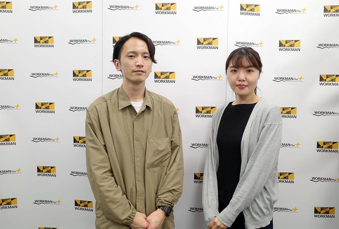 ワークマン スーパーバイズ部の吉田悟さん（左）と稲富恵子さん（右）