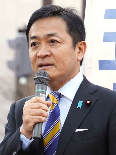 街頭演説をする玉木雄一郎