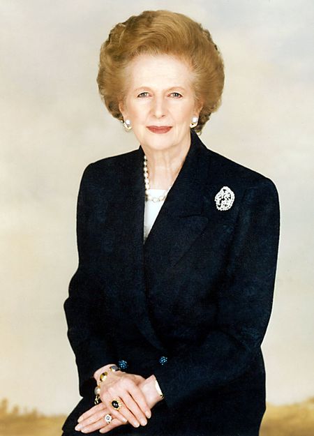 元英国首相マーガレット・サッチャー