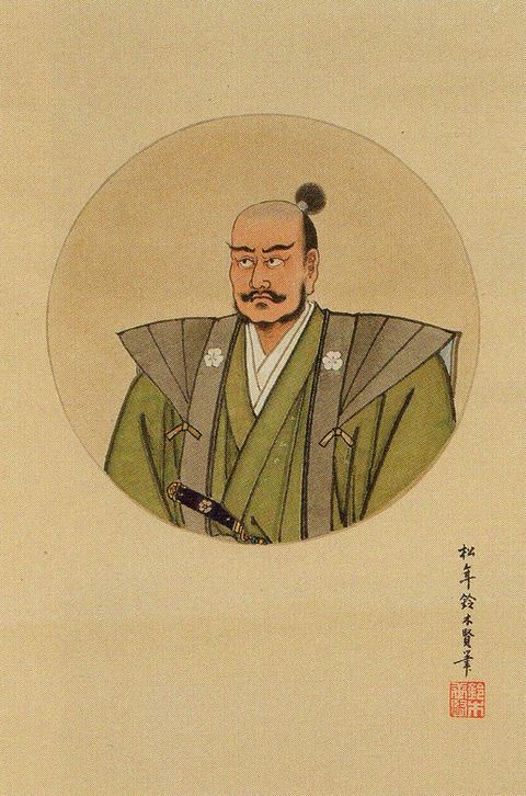 長宗我部盛親の肖像。京都市下京区・蓮光寺所蔵