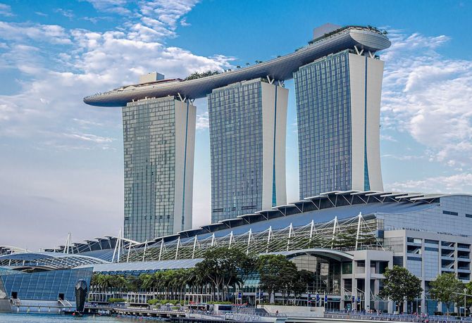 シンガポールのマリーナベイサンズリゾートホテル