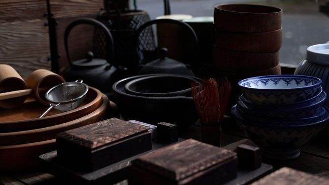 茶わんなど日本の古い日用品