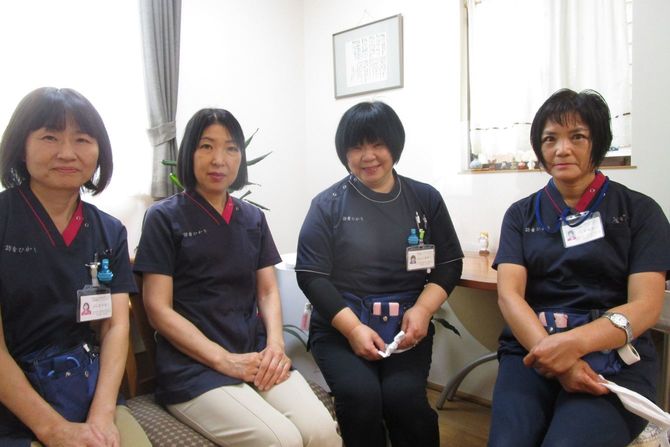 兵庫県豊岡市の訪問看護ステーション「ひかり」の訪問看護師のみなさん