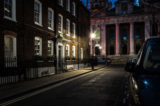 ウェストミンスター通りのビクトリア朝の建物、ロンドン
