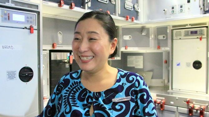 客室乗務員だった高田さん