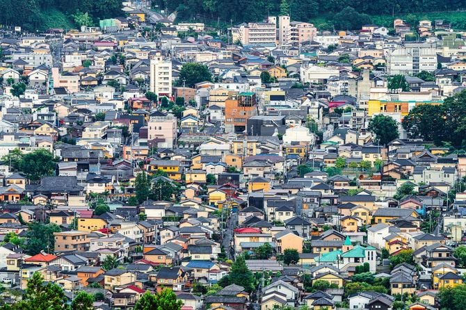 住宅街の空撮